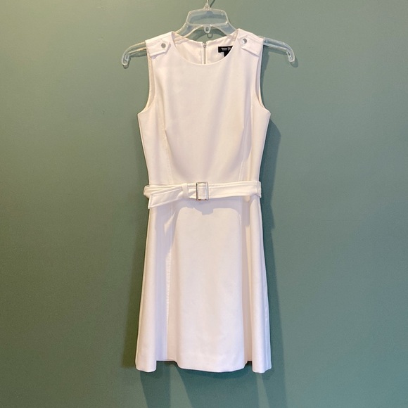 WHBM Belted Fit-And-Flare Dress - Picture 2 of 11